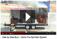 fire protection system side by side burn